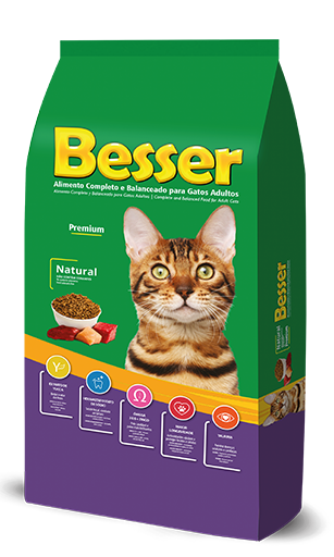 Ra O Besser Natural Premium Para Gatos Adultos Kg Sosracoes