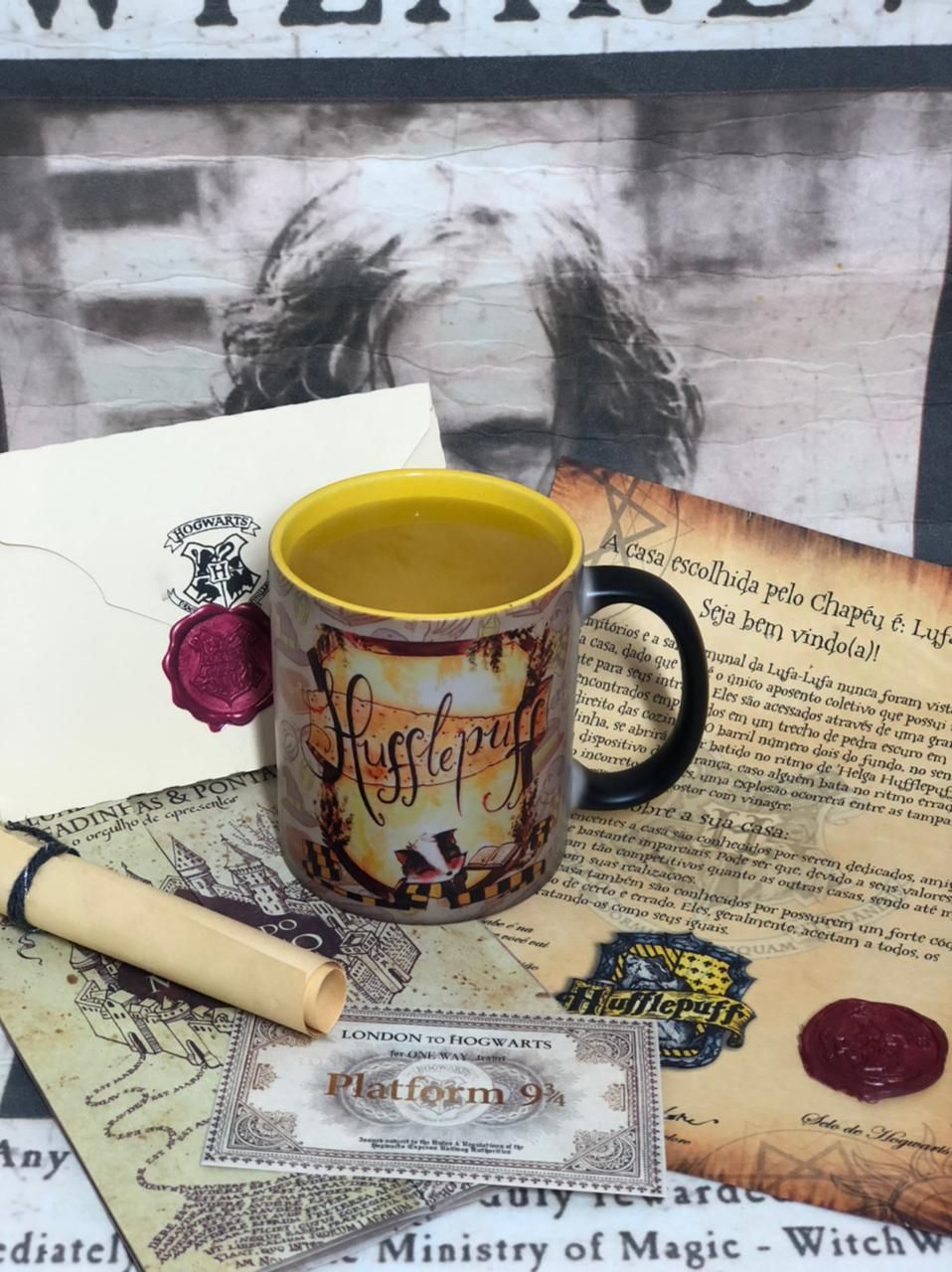 Kit Harry Potter – Convocação - Com Carta + Mapa + Bilhete + Lista