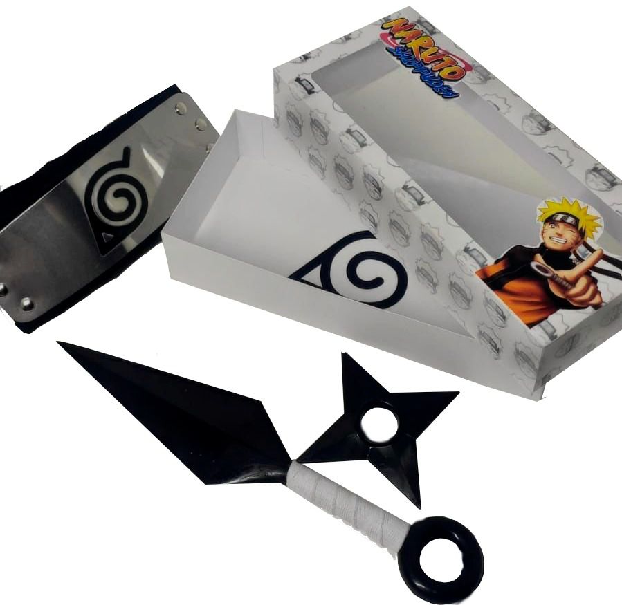 Kunai naruto e bandana junto disponivel