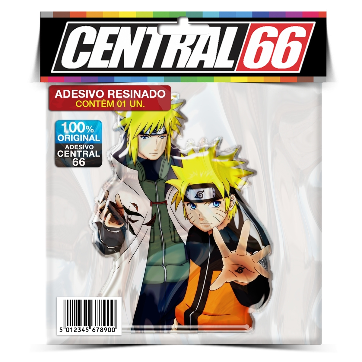 Adesivo Resinado Desenho Naruto - Naruto e Yamamoto - Central 66
