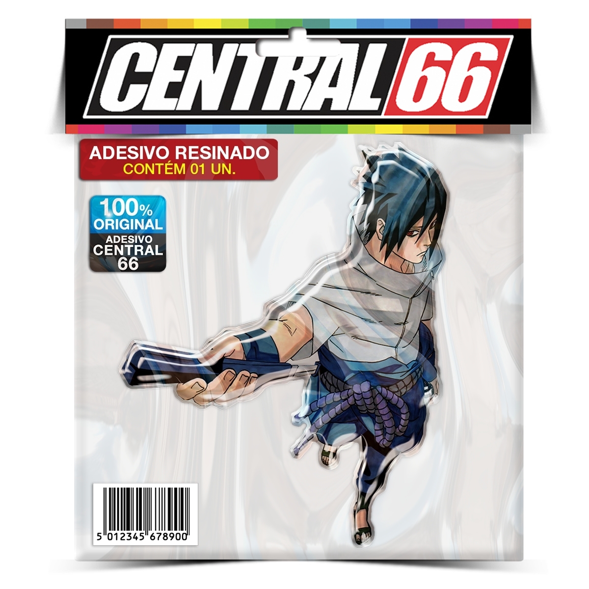 Adesivo Resinado Desenho Naruto - Correndo Esfera Azul - Central 66
