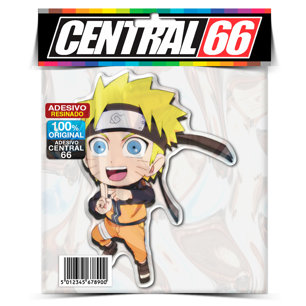 Adesivo Resinado Desenho Naruto - Narutinho - Central 66