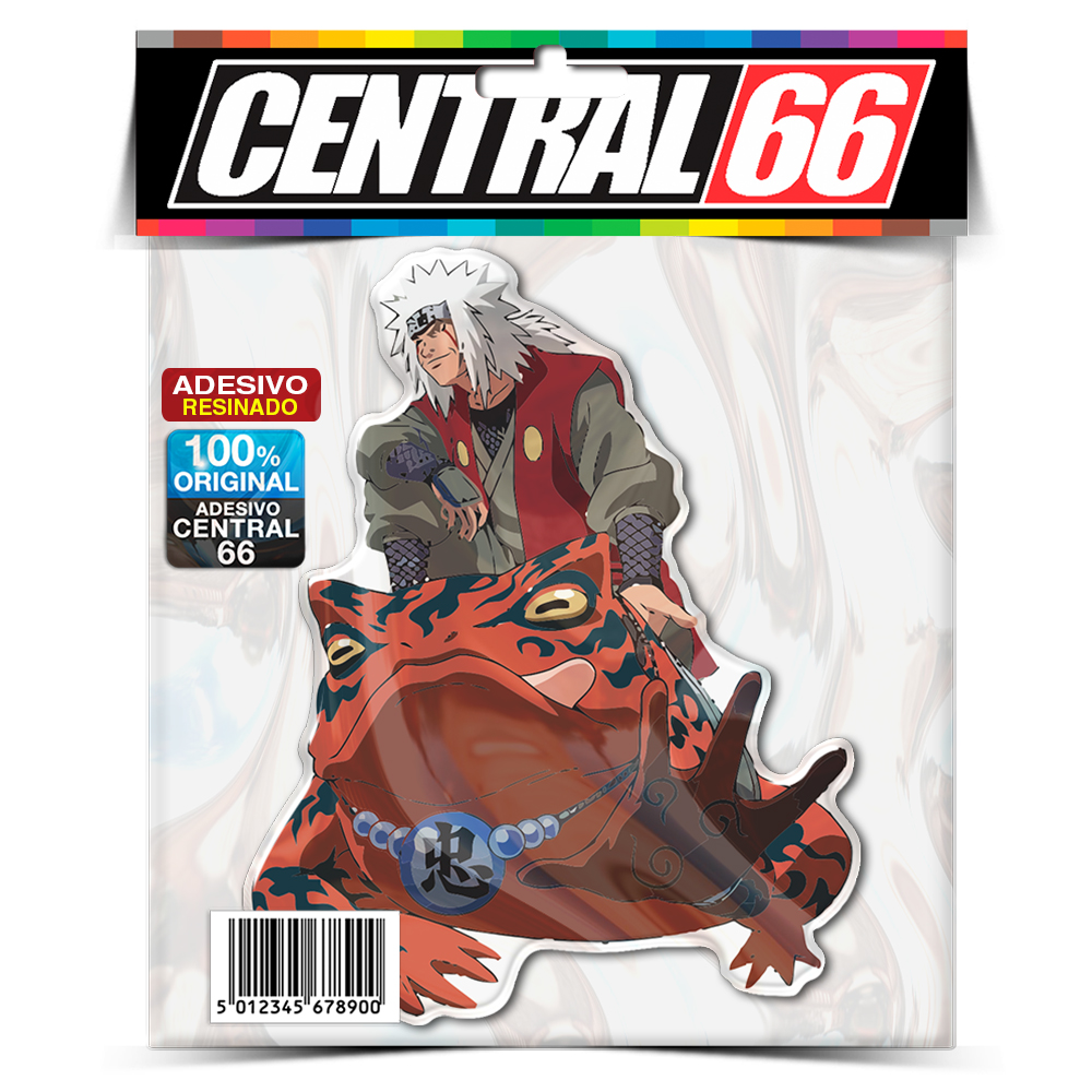 Adesivo Resinado Desenho Naruto - Correndo Capa Vermelha - Central 66