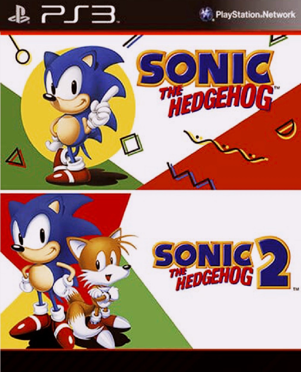 Sonic The Hedgehog 1 e 2 collection (clássico mega drive) PS3 Psn