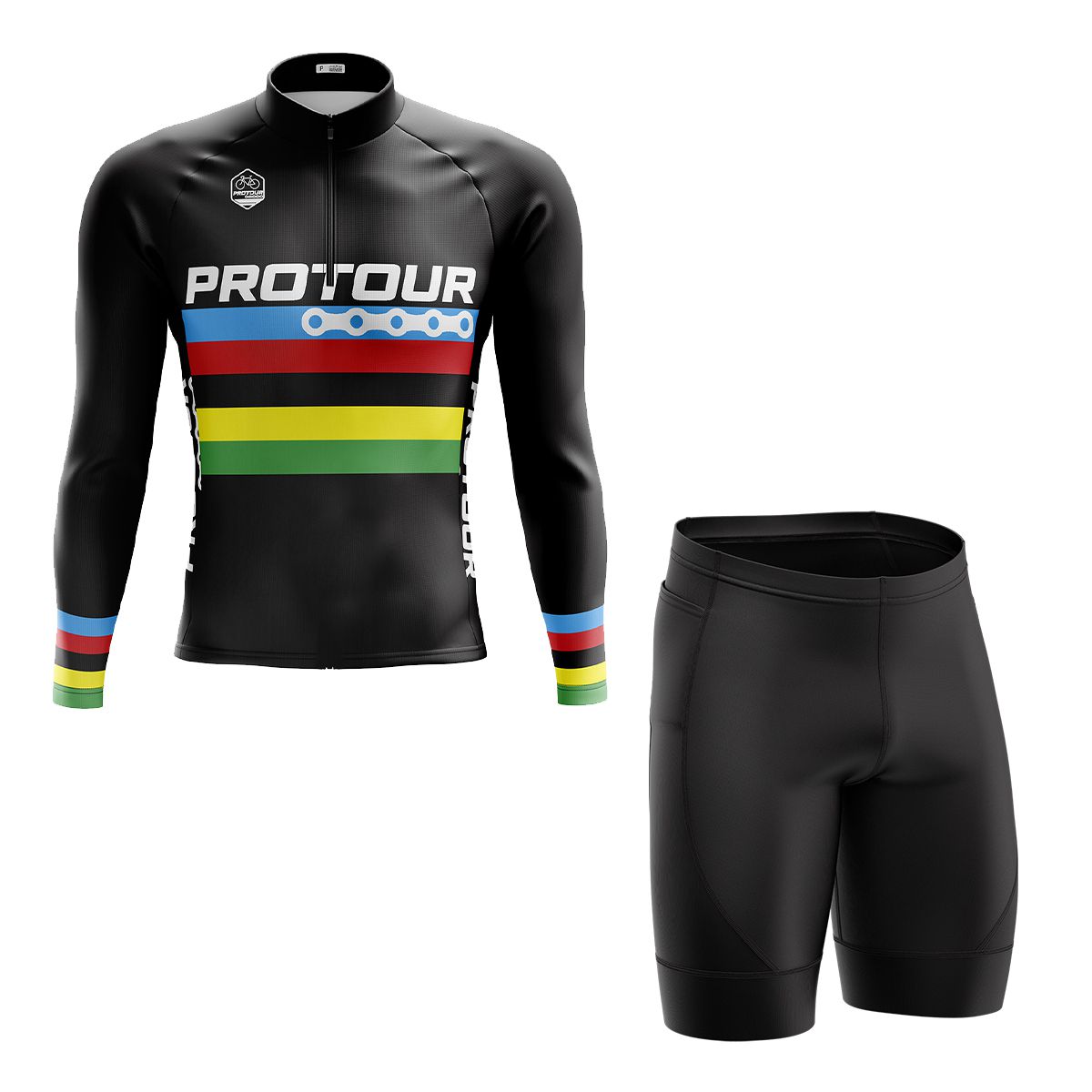 Conjunto Ciclismo Masculino Manga Longa Pro Tour UCI - Ciclista Store