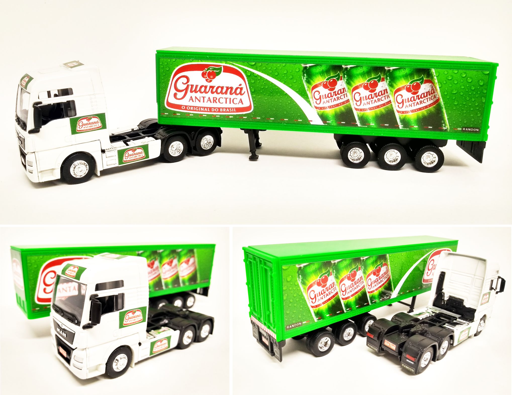 Miniatura Caminhão Scania - Baú Coca Cola Escala 1/64 25 Cm