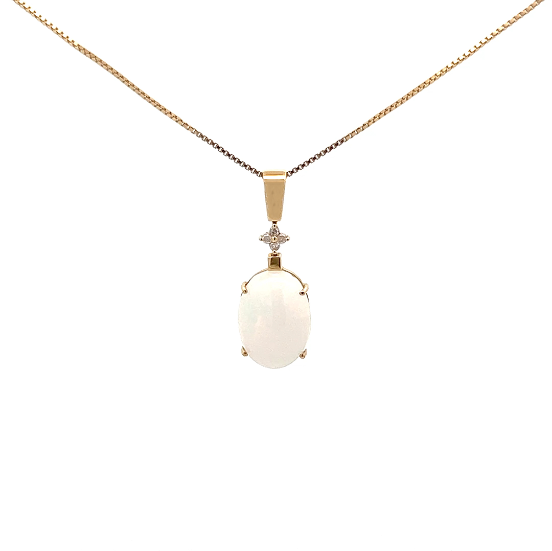 Pingente de Opala e Ouro Amarelo 18k (P13861) | ArtOuro - ArtOuro