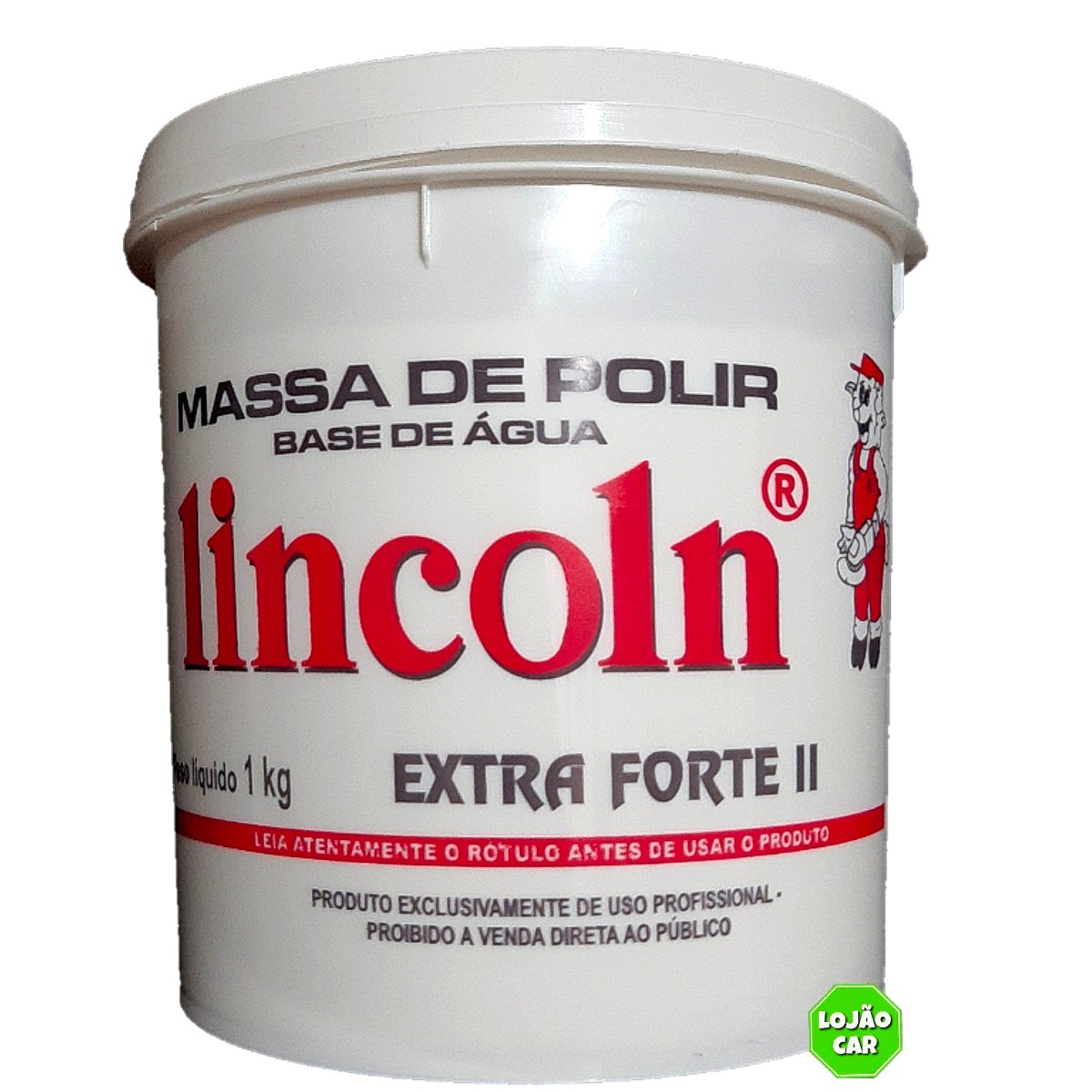 Massa de Polir Mega Forte 1 - Lincoln - 1Kg - Loja do Detailer