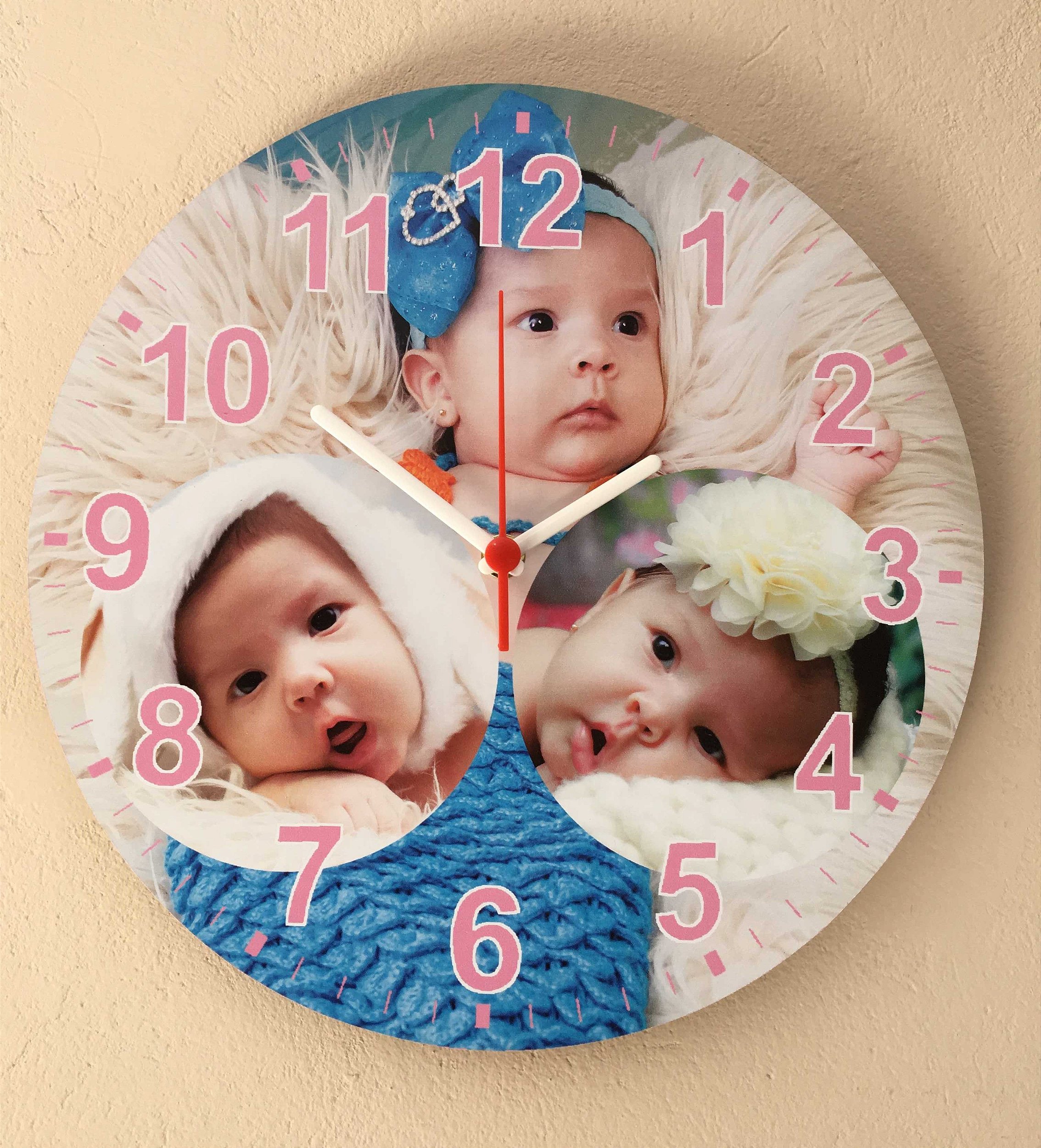 Relógio de parede personalizado com a sua foto - Jotapê Relógios