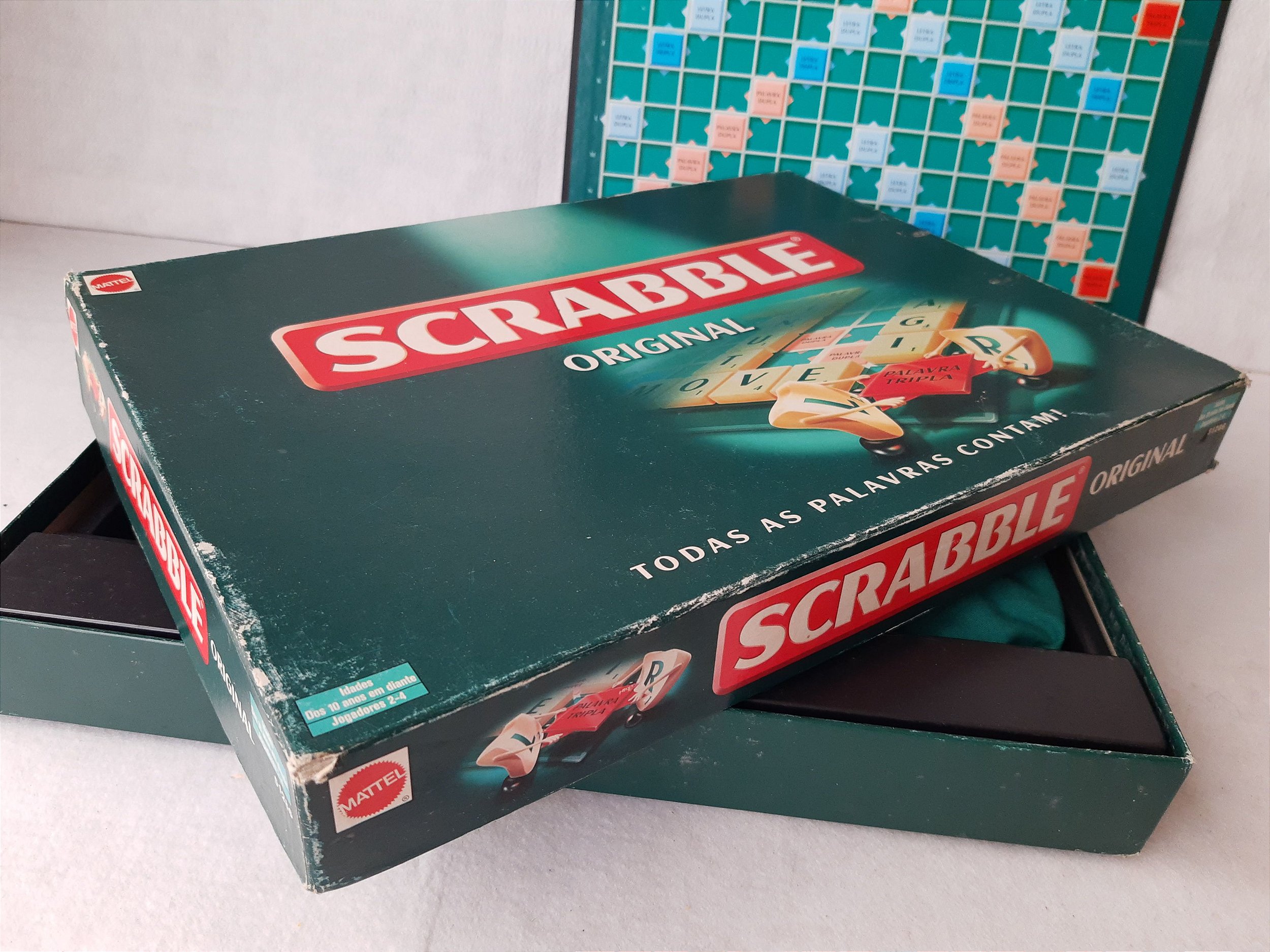 Jogo de tabuleiro Scrabble Mattel 2903 Taffy Shop Brechó