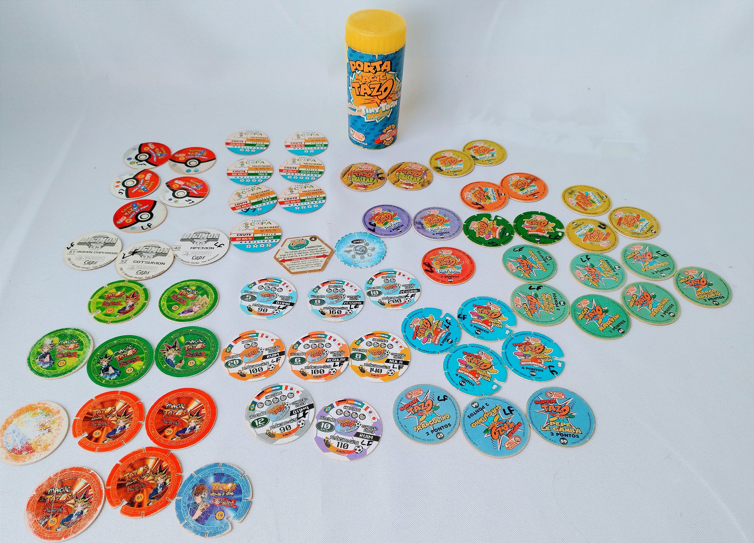 Tazos Cartoon Network Copa futebol (Kit com os 8)