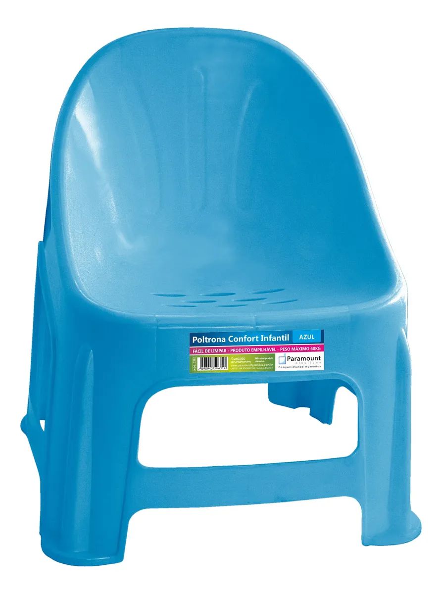 Poltrona Cadeira Infantil Educativa Confort Azul Paramount -  TudodeFerramentas - Levando Praticidade ao seu Dia a Dia