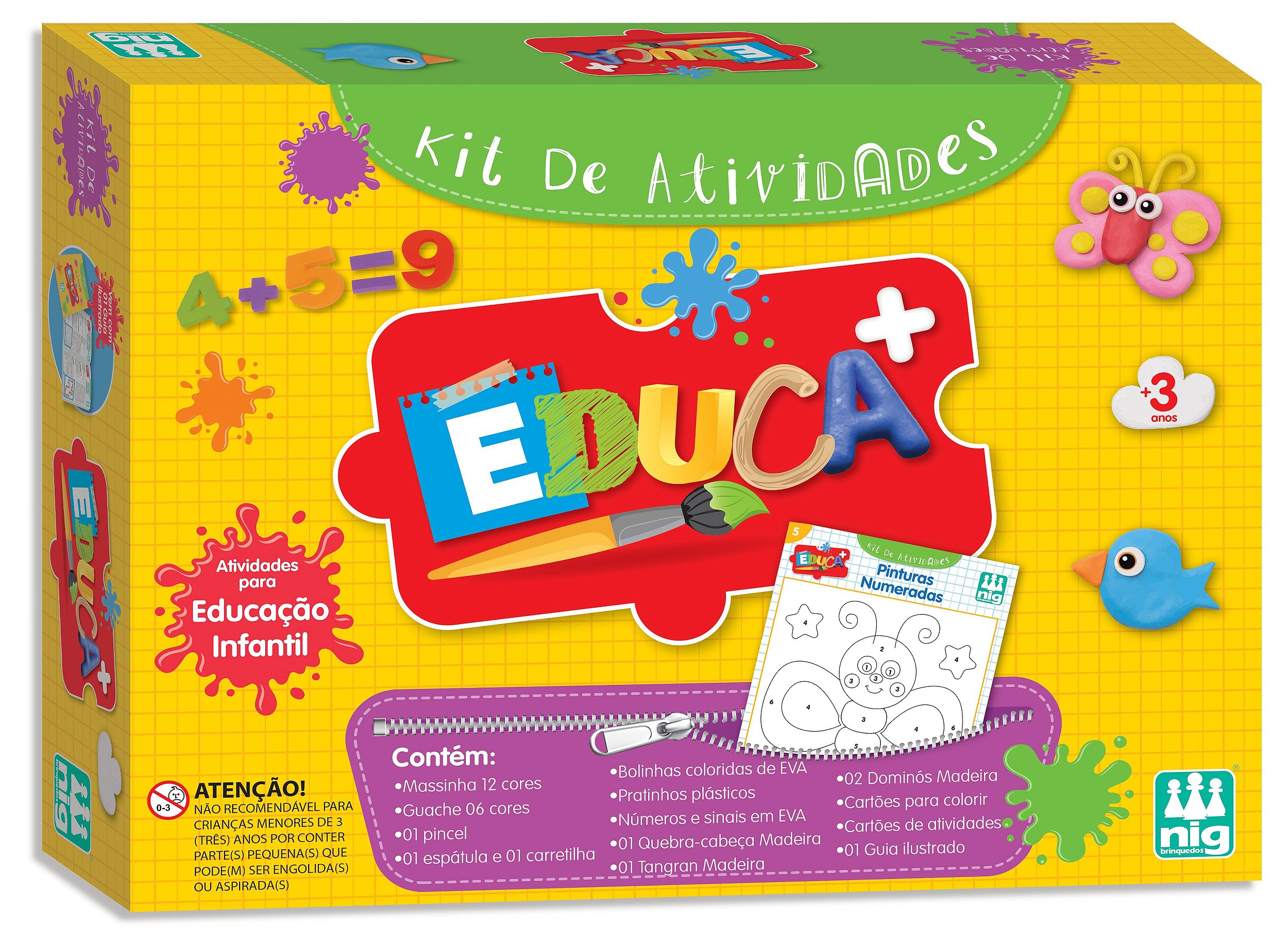 Kit de Pinturas e Atividades Infantil Educa+ 0480 Nig Brinquedos -  TudodeFerramentas - Levando Praticidade ao seu Dia a Dia