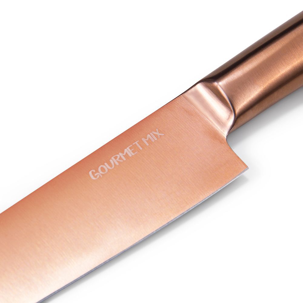 Faca Do Chef 8'' Lovers Em Aço Inox Cobre Gourmet Mix ...