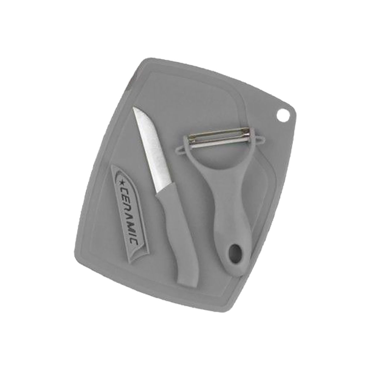 Faca Ralador Conjunto Jogo Tábua Ralador e Faca Aço Inox e Fibra de Bambu ...