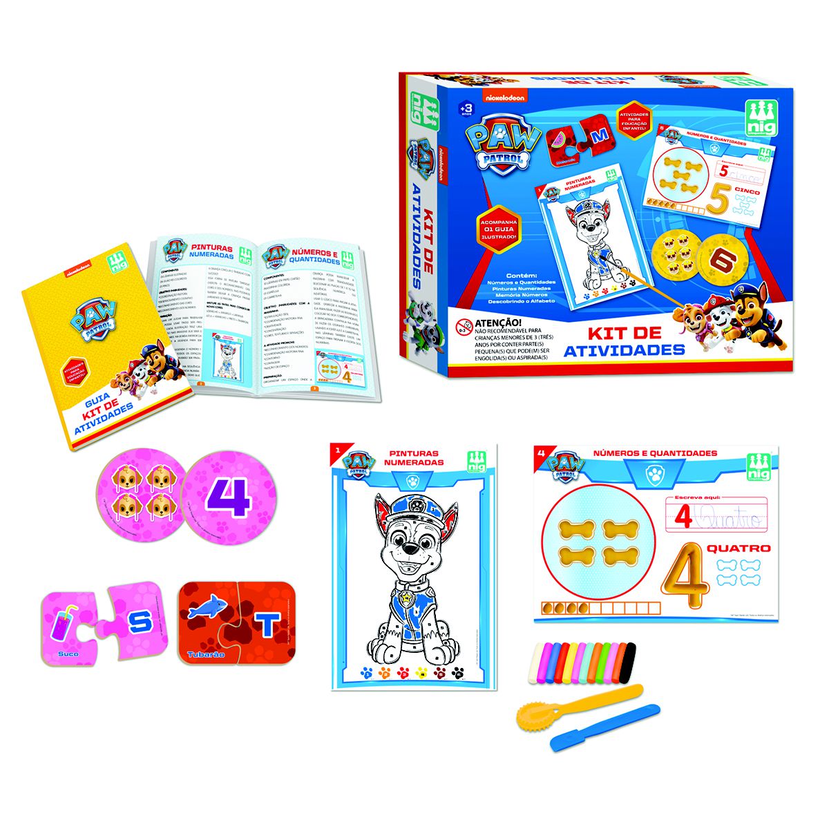 Kit de Atividade Jogo da Memória Pintura Dominó Peppa Pig