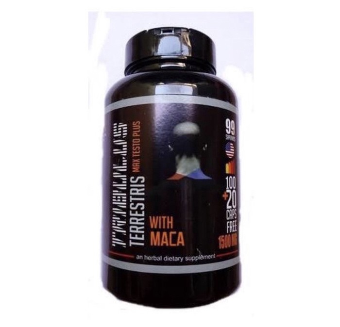 TRIBULUS TERRESTRIS COM MACA PERUANA MAX TESTO PLUS 99 SAPONINAS Armazém Santa Helena Grãos