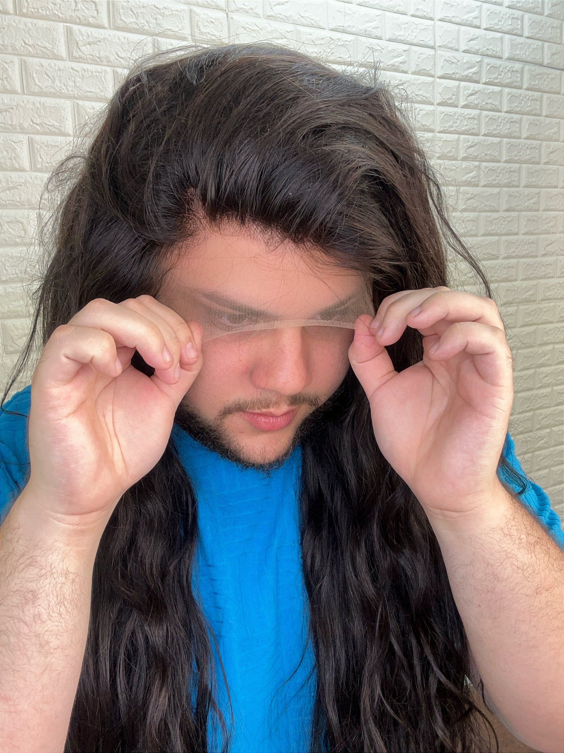 Lace Front Humana Nubia Preta Ondulada 80cm Reparticao Livre 13x4 Kira Perucas Loja de Lace Fronts Perucas e Acessorios