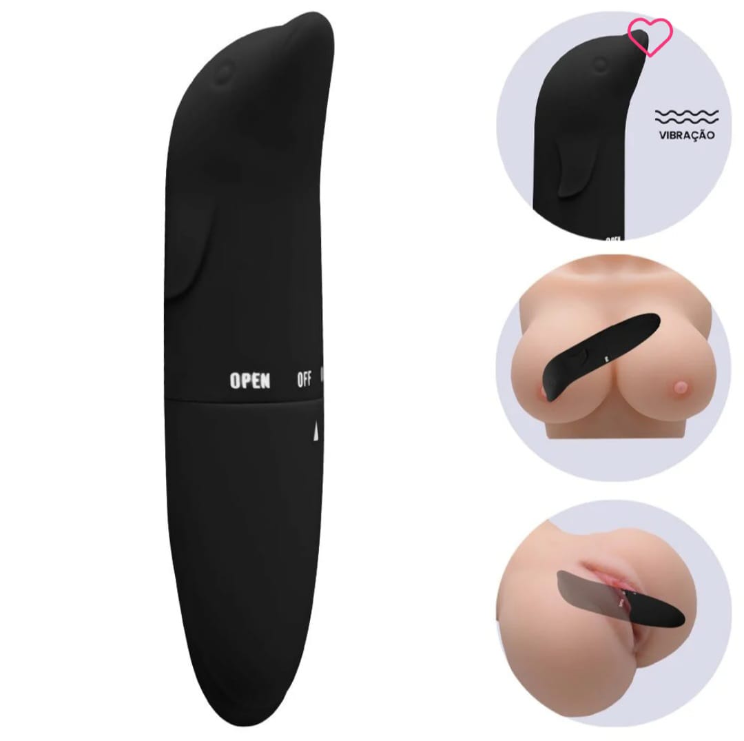 Vibrador Golfinho Ponto G Preto | Fruto Proibido - Sex Shop Online Com  Entrega Discreta | Fruto Proibido