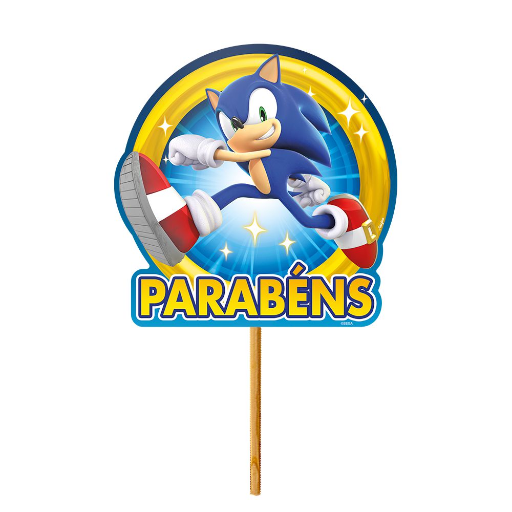 Sonic Personagens – Aplique Acrílico Colorido