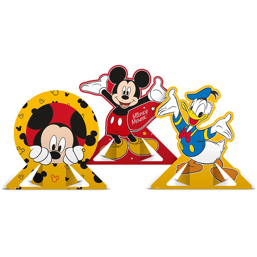 Mickey Mouse Rizzo Decoração de Mesa Festa Mickey Mouse Regina Rizzo Embalagens - Rizzo ...