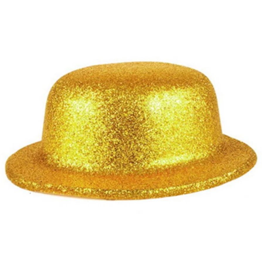 Adereço de Carnaval Chapéu Glitter Coquinho - Amarelo - Mod 6529 - 01  unidade - Rizzo - Rizzo Embalagens