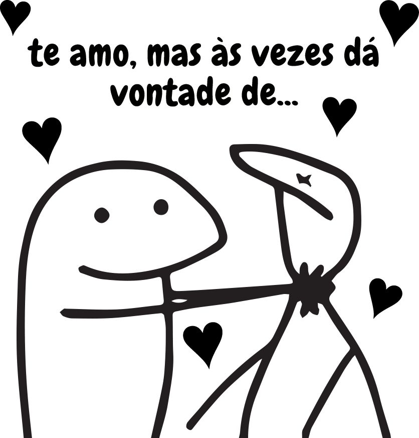 Transfer Vinílico Flork Meme - Sufocando Te Amo Mas - Rizzo - Rizzo  Embalagens