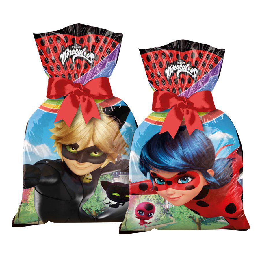 Kit 4 Copos Ladybug Miraculous p/ Festa Infantil Lembrança