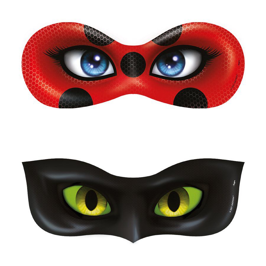 Ladybug mascaras para colorir - Imprimir Desenhos