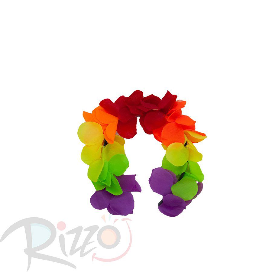 Tiara Havaiana Flores Sortidas Neon Mod6906 01 unidade Rizzo