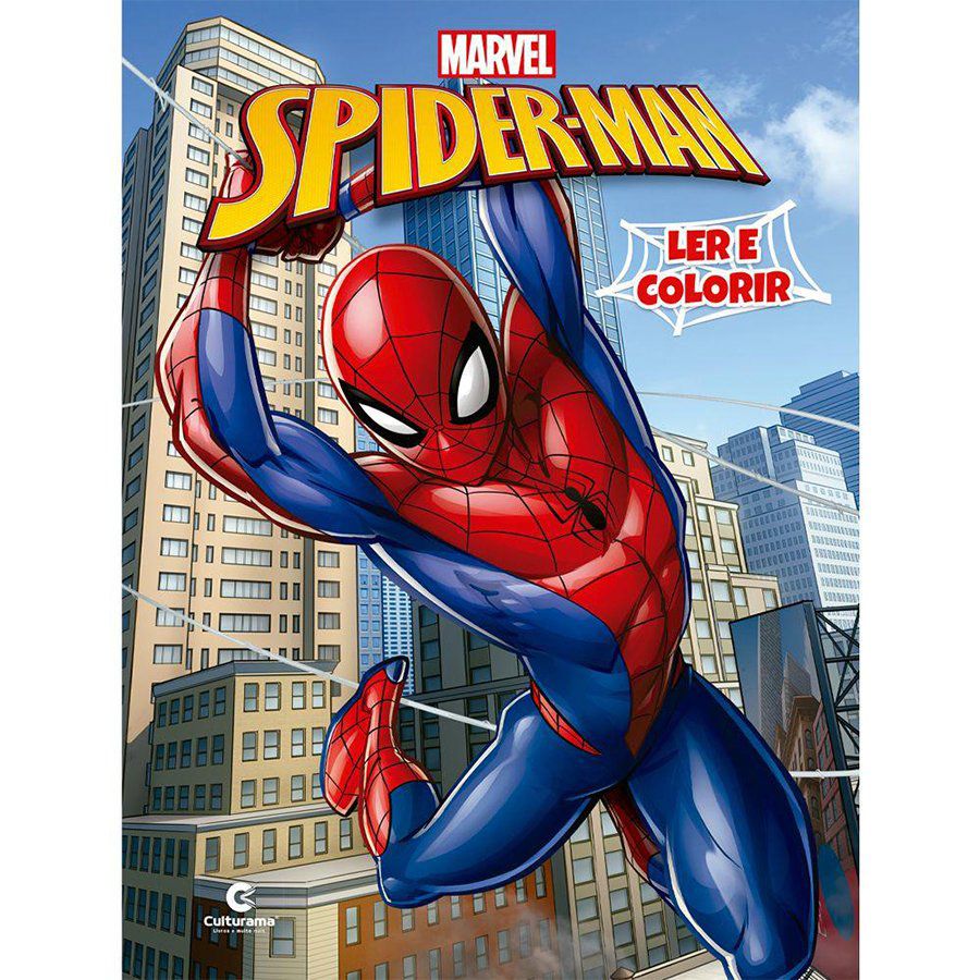 100 Páginas para Colorir Marvel - Homem Aranha