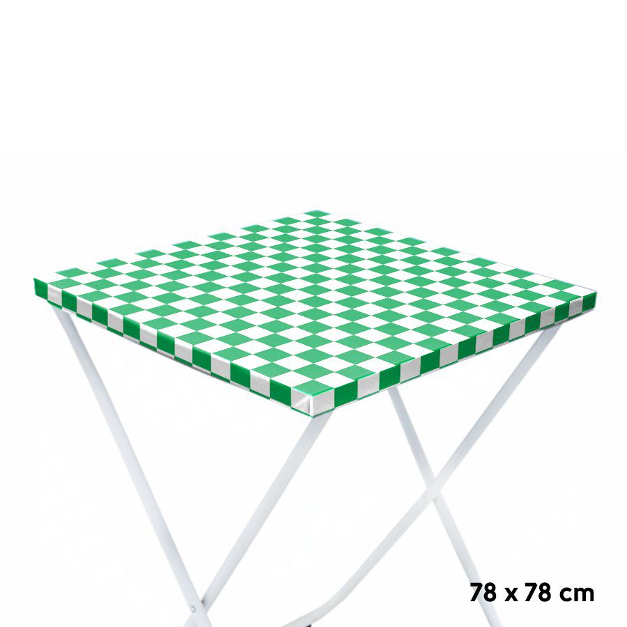 Toalha Plástica Cobre Manchas Perolizada - 78 x 78 cm - Xadrez Verde  Bandeira - 10 unidades - CampFestas - Rizzo Embalagens - Rizzo Embalagens