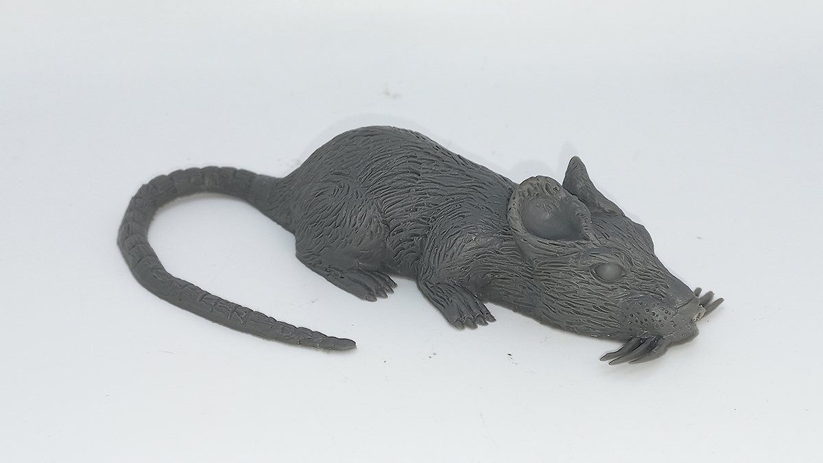 Rato de Borracha Grande - "Enfeite de Rato" - 1 Unidade - Rizzo - Rizzo  Embalagens