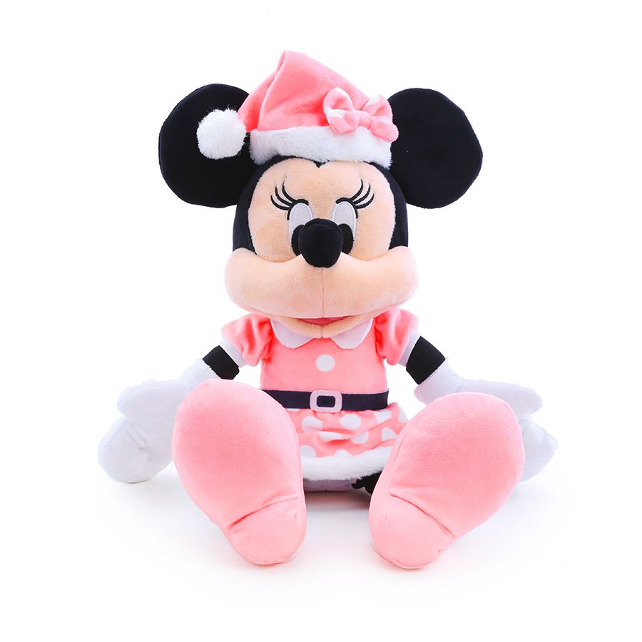 Pelúcia Minnie c/ Vestido de Bolinha/Gorro Rosa - 40 cm - Rizzo - Rizzo  Embalagens