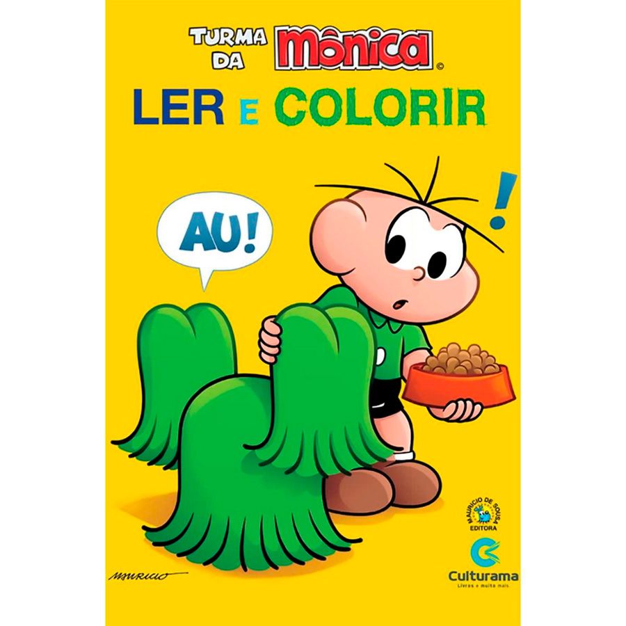 Livro Para Ler e Colorir - Turma da Monica - 1 unidade - Culturama - Rizzo  - Rizzo Embalagens