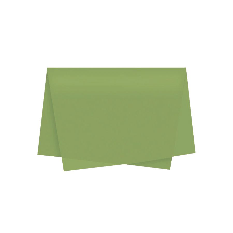Papel de Seda - 50x70 - Verde Oliva Claro - 10 unidades - Rizzo - Rizzo  Embalagens