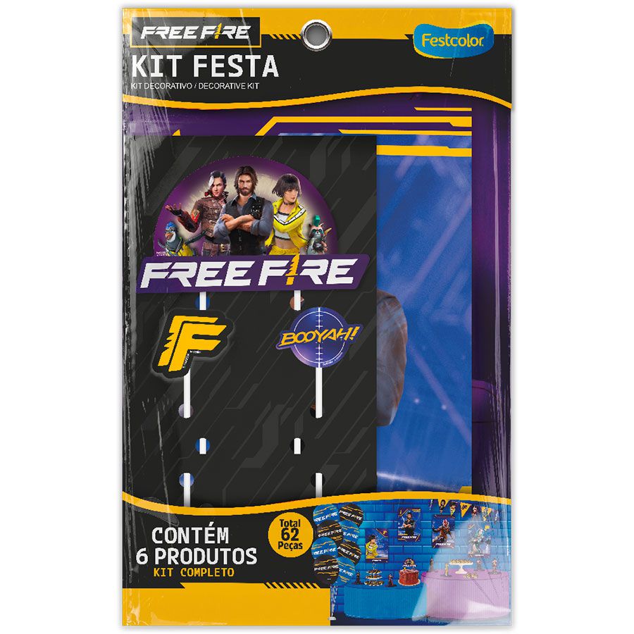 Kit festa em casa - Free Fire menino e menina kit 1