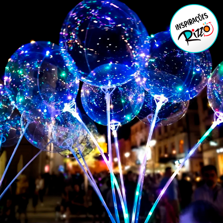 Balão Bubble LED Colorido 35cm em Atacado - 50 unidades - Cromus ...