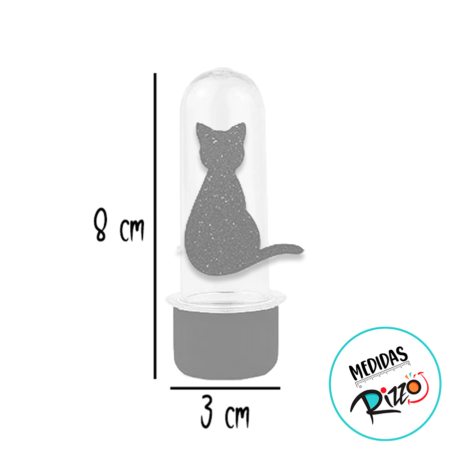 Mini Tubete com Aplique - Gato Halloween - Preto - 10 unidades - Rizzo ...