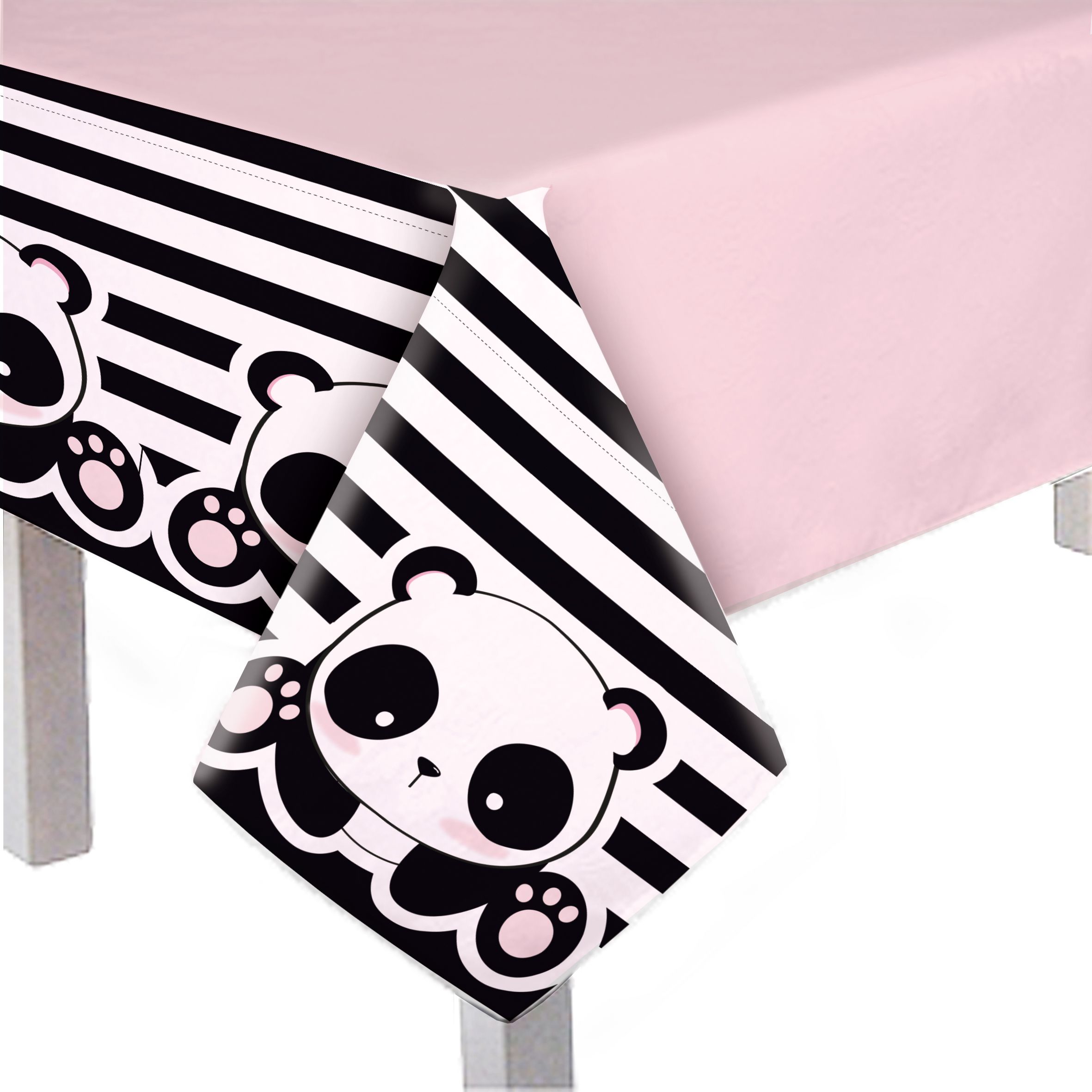 Decorações De Festa De Aniversário Do Tema Panda, Conjunto De Talheres  Descartáveis Infantil, Guardanapo De Prato