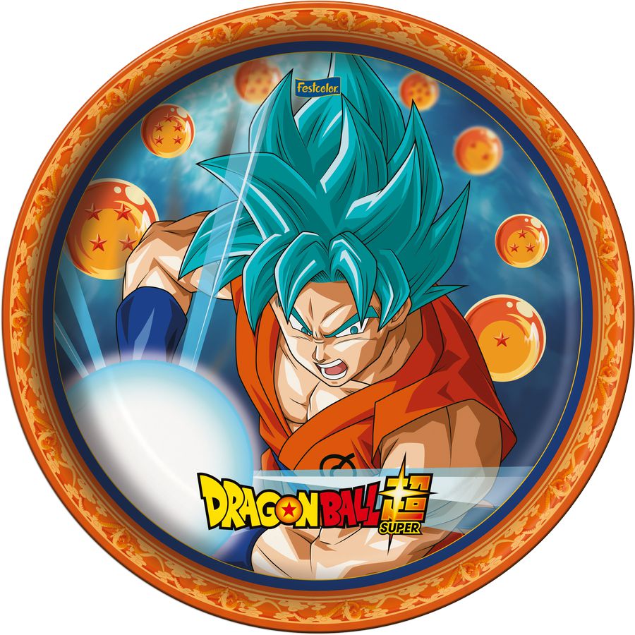 Quadro Metalizado goku SSJ Blue Art Dragon Ball super Placa Decorativa