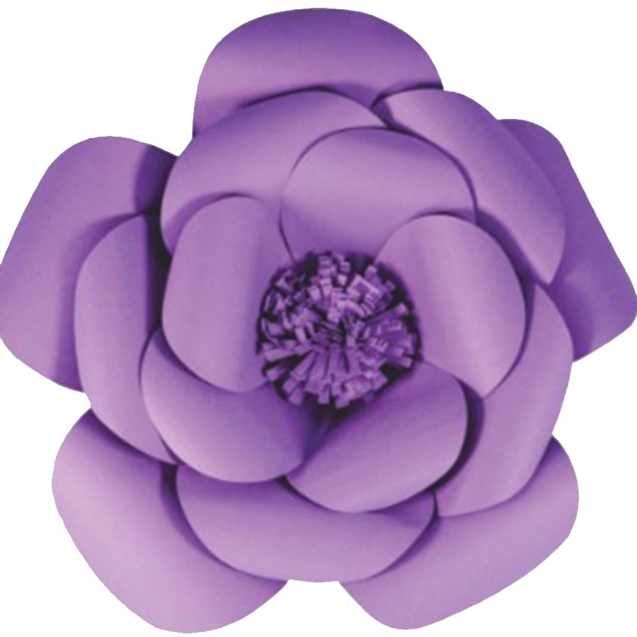 KIT DECORAÇÃO LILAS PEROLADO (TOPO + FLOR + BORBOLETAS) - PAPEL