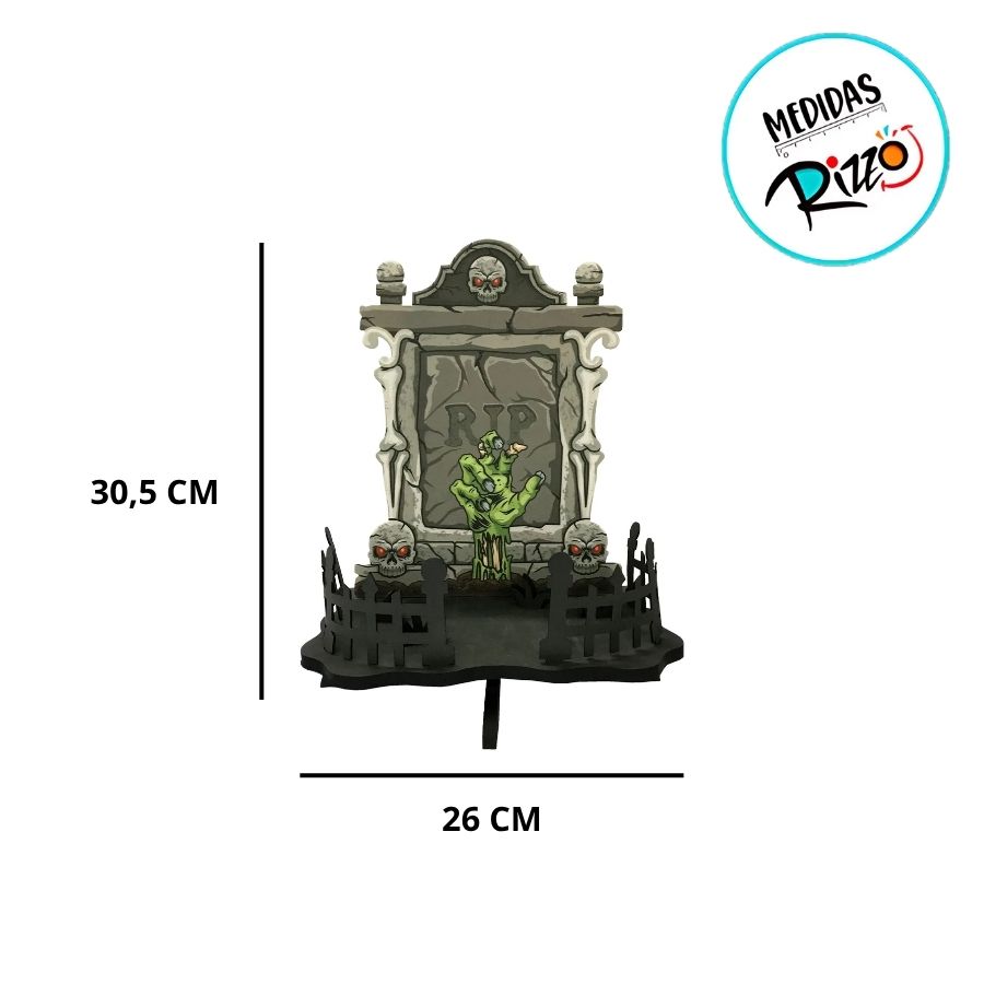 Horripilant Rune Bandeja Halloween Horripilante - 30,5x26cm - 1 unidade - Rizzo - Rizzo ...