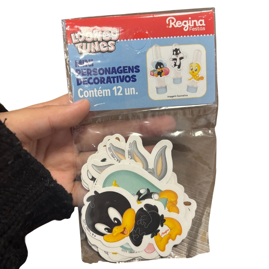 Mini Personagens Decorativos - Looney Tunes Baby - 12 unidades - Rizzo ...