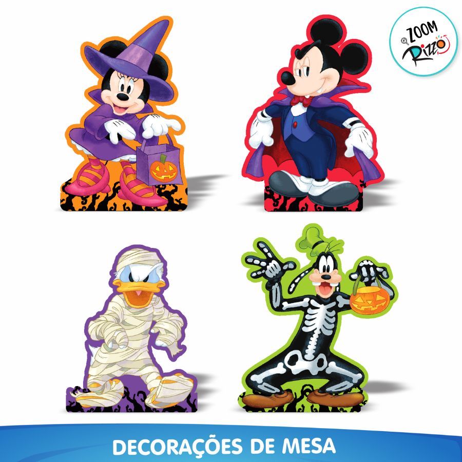 Mickey Mouse Rizzo Kit Festa Fácil - Mickey Mouse Halloween - 40 Itens - 1 unidade ...