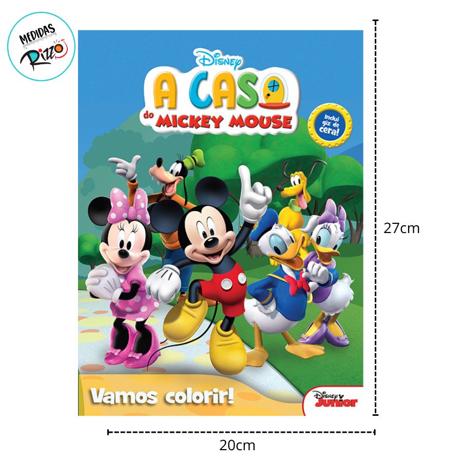 Mickey Mouse Rizzo Kit Para Colorir Livro e Giz - Mickey Mouse - 1 unidade - Disney ...