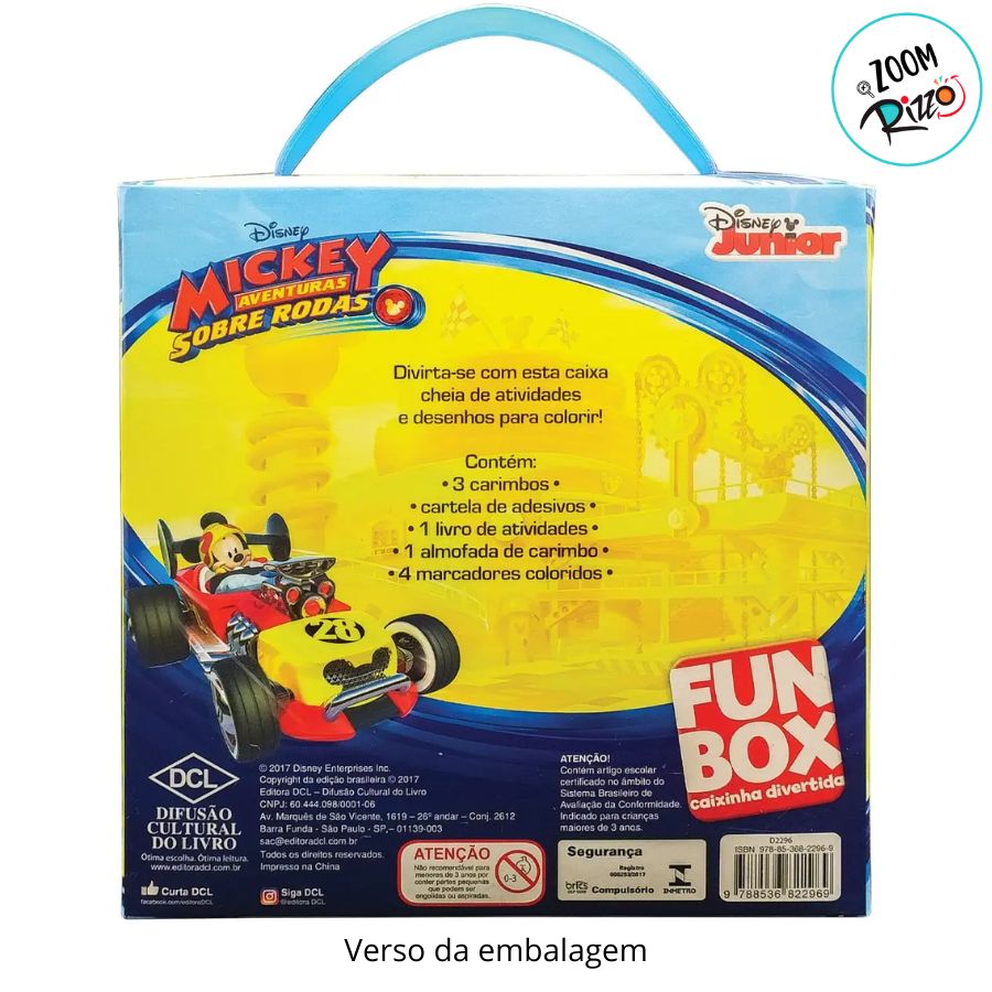 Mickey Mouse Rizzo Kit Para Colorir Caixinha Divertida - Mickey Mouse - 10 Itens - 1 ...