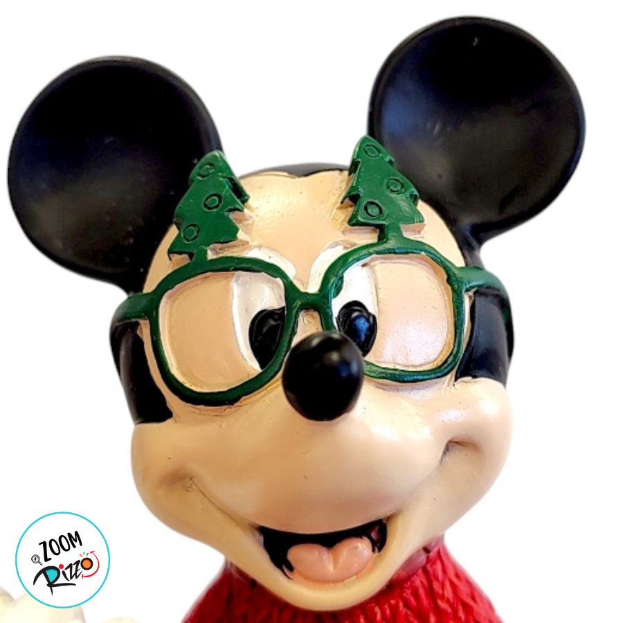 Mickey Mouse Rizzo Enfeite de Natal - Mickey Mouse Sentada- 12x12cm - 1 unidade - Disney ...