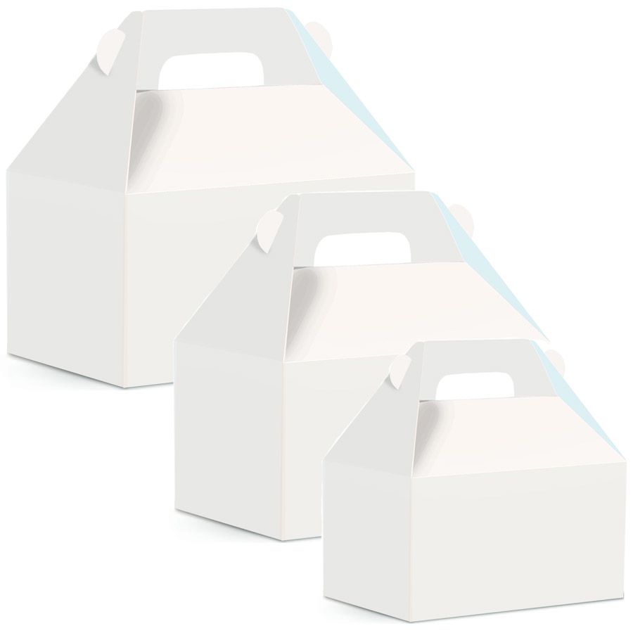 Caixa Maleta Kids Branco Liso - 10 unidades - Cromus - Rizzo Embalagens -  Rizzo Embalagens