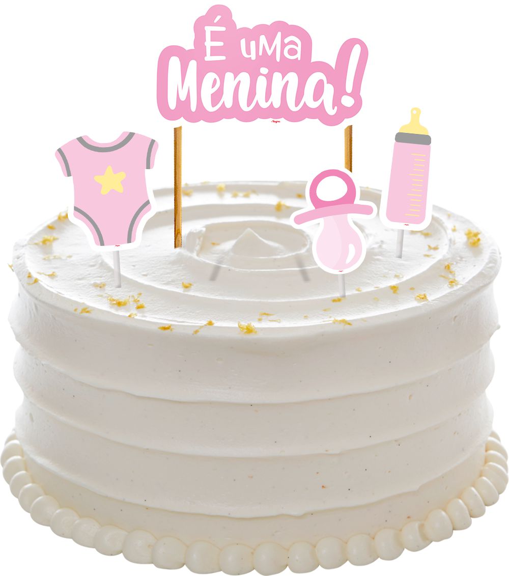 Decoração para bolo com borboleta dourada rosa infantil, cobertura para bolo  de feliz aniversário para chá de bebê, presente de decoração de bolo de  casamento